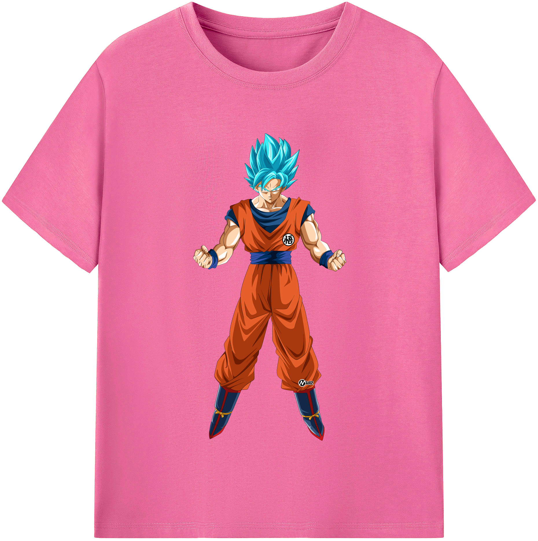 （画像用） ドラゴンボール 孫悟空（そん ごくう）Son Goku カカロット DRAGON BALL Kakarotto レディースカジュアルプリントTシャツ（綿100％）